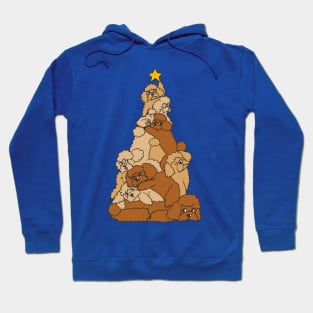 Christmas Tree Poodle Hoodie